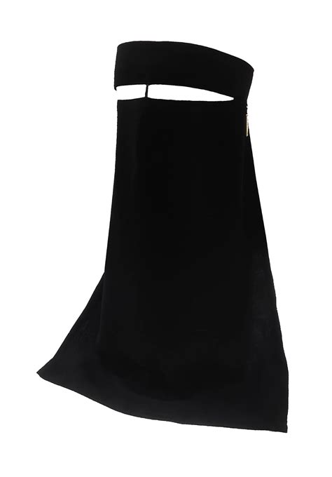 Niqab - SK (Nose Piece) - One Layer Niqab with Nose String (Narrow Eye ...