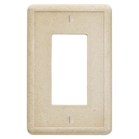 Questech Travertine Tumbled Textured Wall Plate Rocker Switch Plate ...