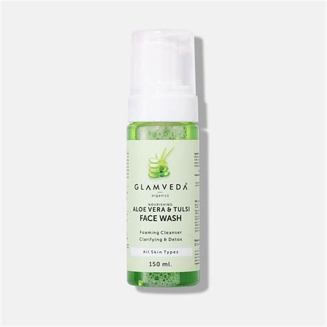 Glamveda Aloevera & Tulsi Ayurvedic Foaming Face Wash