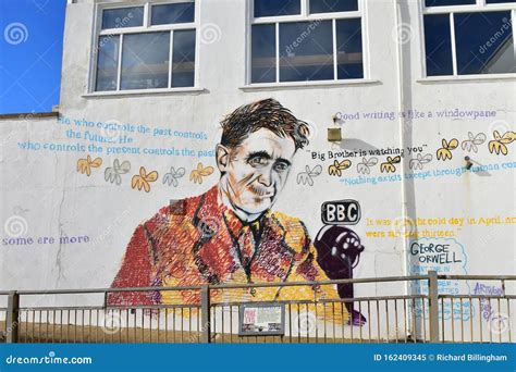 George Orwell 1984 Mural, Southwold Pier, Suffolk, UK Editorial Image ...