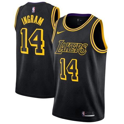Nike NBA Los Angeles Lakers Brandon Ingram #14 Swingman City Edition ...
