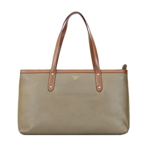 Buy Eske Vesta Leather Shoulder Bag,Taupe Online