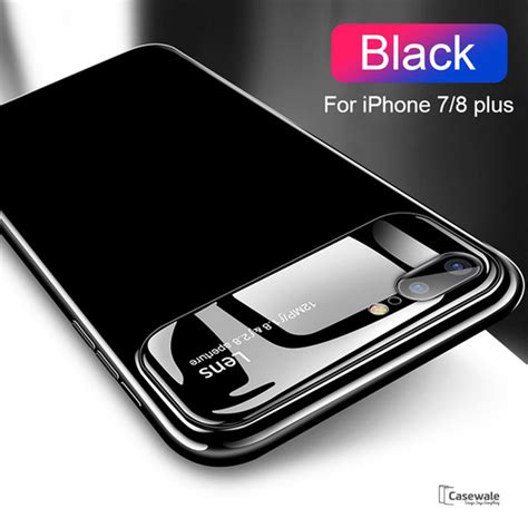 Vaku ® Apple iPhone 8 Plus Polarized Glass Glossy Edition PC 4 Frames ...
