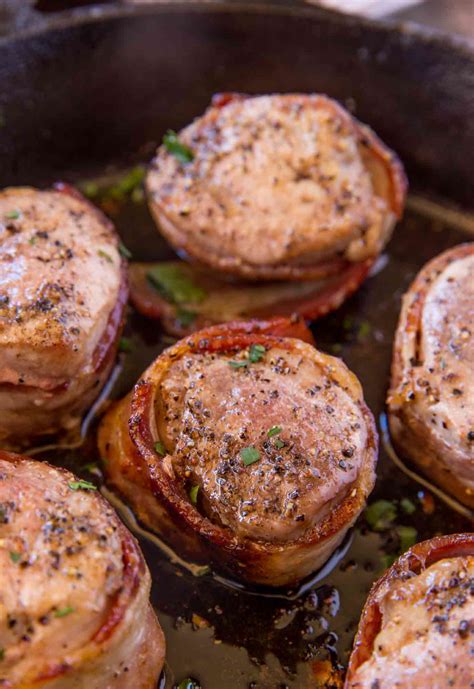 Bacon Wrapped Pork Medallions Recipe- Dinner, then Dessert