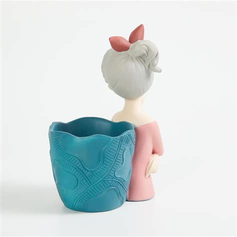 Buy Souvenir Polyresin Lady Figurine with Pen Holder from Home Centre ...