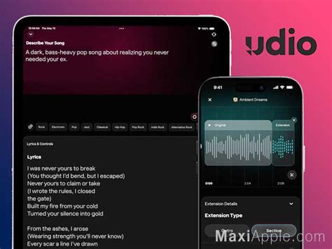 Udio AI iOS Android - Générateur de Musiques IA Pro (gratuit) - MaxiApple