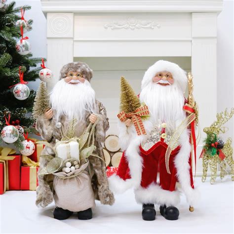 Santa Clause Doll Plush Christmas Decorations Home Decoration Ornaments ...