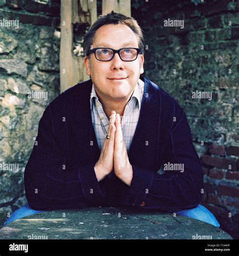 Portrait of comedian Vic Reeves photographed at home in March 2006 ...