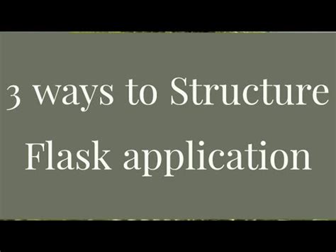 Image result for Flask Application Structure