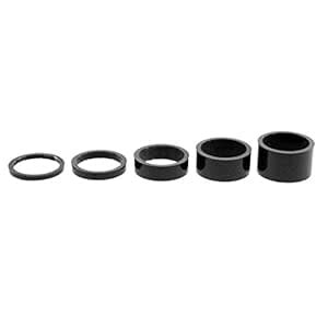 5Pcs 1 1/8" Carbon Fiber Washer Bike Bicycle Headset Stem Spacers for ...
