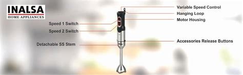 Buy Inalsa Hand Blender Robot INOX 1000S Powerful Stick, Super Silent ...