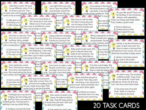 Main Idea Task Cards 的图像结果