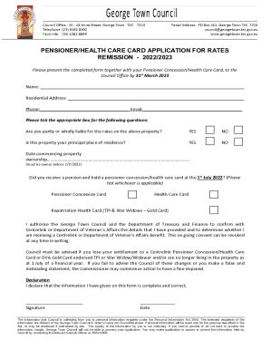 Fillable Online georgetown tas gov How to claim a Commonwealth Seniors ...