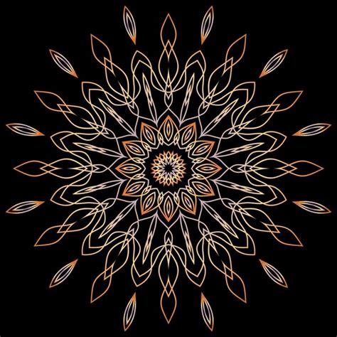 Mandala art for template background | Premium Vector