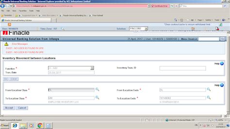 Solution for the inventory movement error-"No user id found in UPR" in ...