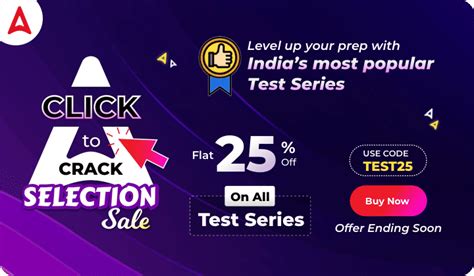 Click to Crack Selection Test Series Sale - Flat 25% off on All Test ...