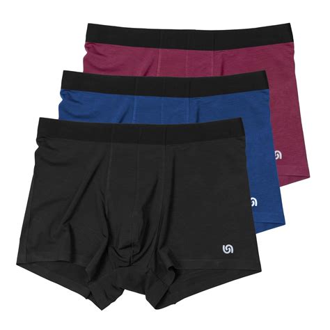 Buy UnderAir Men's 3 Pack Micro Modal Square Cut Trunks with SeaWeev ...