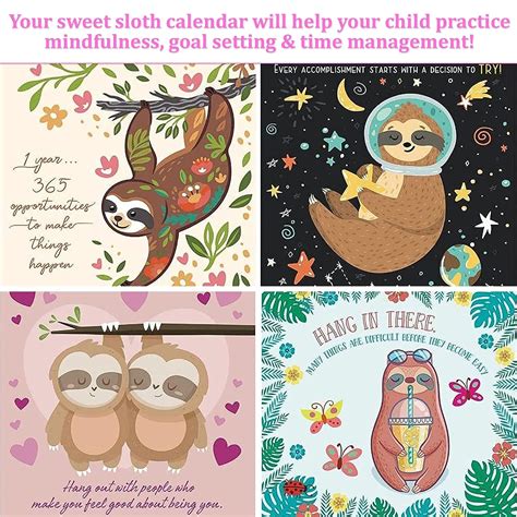 Buy Life is a Doodle Wall Calendar for Kids Who Love Sloth Gifts - 2023 ...