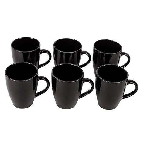 Buy Anwaliya Ceramic Coffee Mug Set of 6 (280ml) Handcrafted Minimalist ...