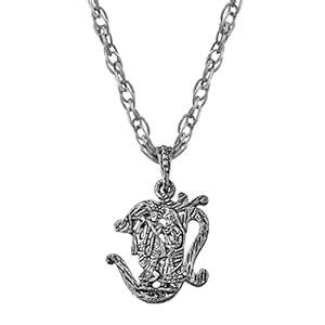 Buy M Men Style Religious Lord Shri Radha Krushna With Om Silver Zinc ...