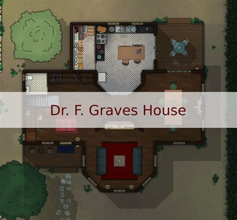 Dr. F. Graves House Map | Cthulhu Architect