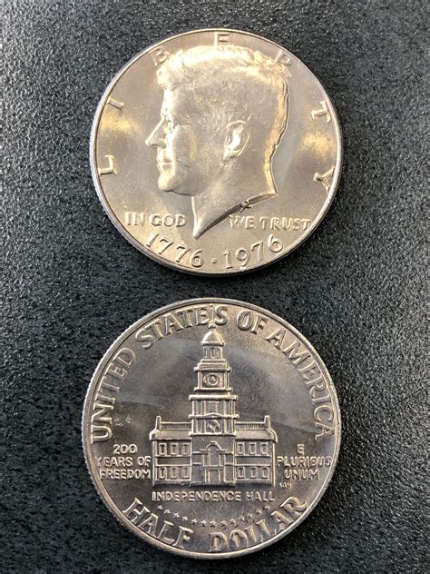1976 kennedy half dollar 50 cent commemorative bicentennial 1776 1976 ...