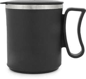 Dynore 1 Pc Double Walled Plastic Covered Travel Tea/Coffee With Lid ...