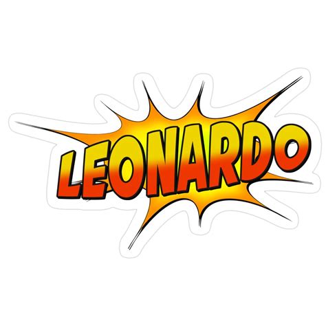 Leonardo Sticker in 2025 | Leonardo, Boy names, Vinyl decal stickers