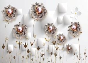 Beautiful Sparkle poster Flower Wall Painting (Wall Poster Without ...