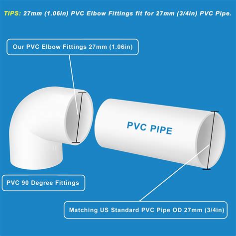 PVC Fittings Elbow Fittings 90 Degree PVC Pipe Fittings Connectors Pipe Connections | Shopee ...