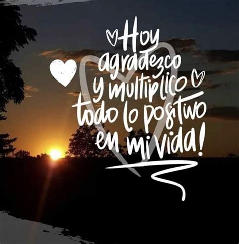 Frases de Aliento – The sun is setting behind some trees with words ...