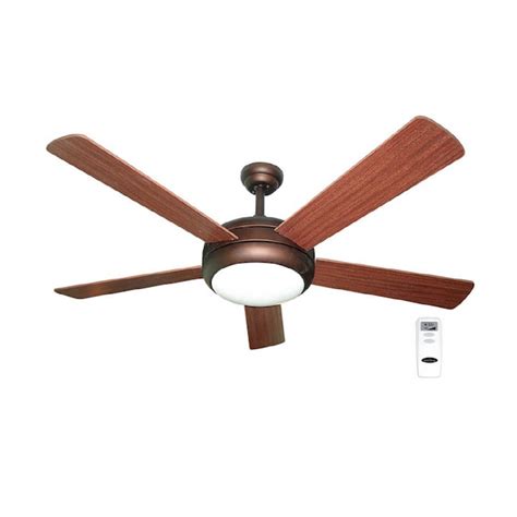 Harbor Breeze Aero 52-in Ceiling Fan with Light Kit and Remote (5-Blade ...