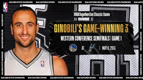 #NBATogetherLive: Manu Ginobili buries game-winning three in double ...