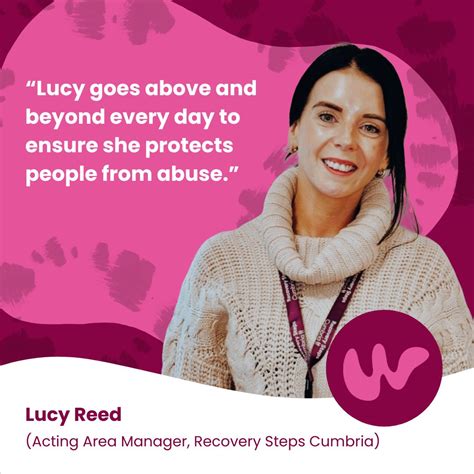 Well done to Lucy Reed, Acting Area Manager at Recovery Steps Cumbria ...