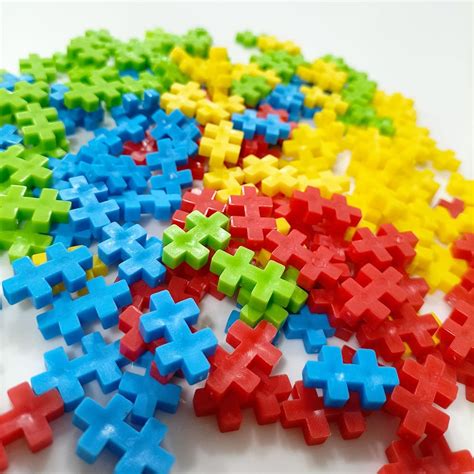 Buy TRIVESH 500 Pieces Construction Building Plus Toys, Steam Fidget ...