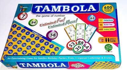 DANDLES Tambola Game for kids & Adults|600 Tambola Tickets|90 Number ...