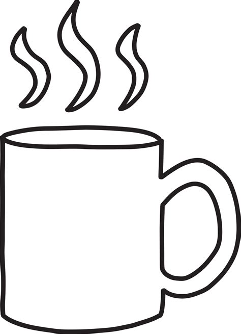 Hand Drawn hot coffee mug illustration 13399507 PNG