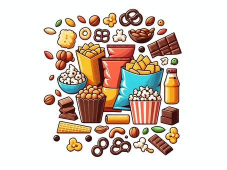 Free Vectors | chocolates, snacks etc.