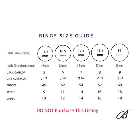 Image result for Printable Ring Size Guide
