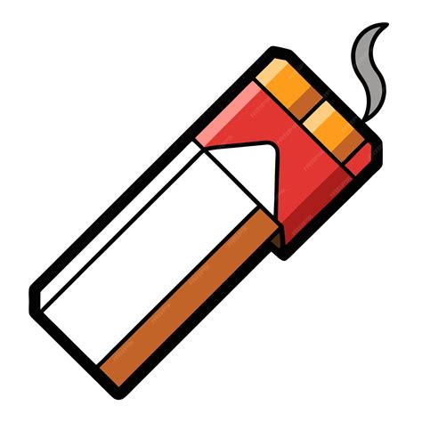 Cigarette clip art and vector design with a white background | Premium ...