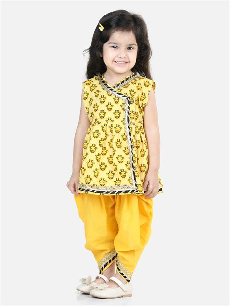 BownBee | Kids Indo Western Giraffe Printed Kurta With Dhoti