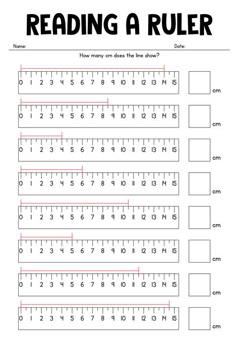 12 Free Printable Ruler Worksheets - Free PDF at worksheeto.com