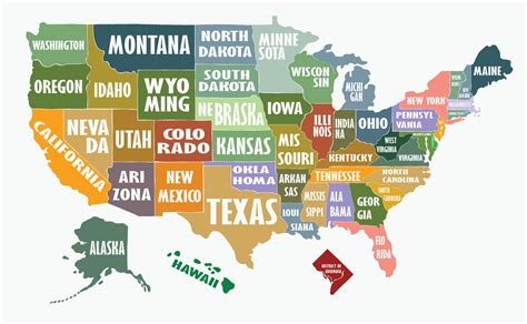 us map with states name