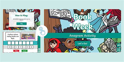 Book Week Go! Interactive Anagram Game