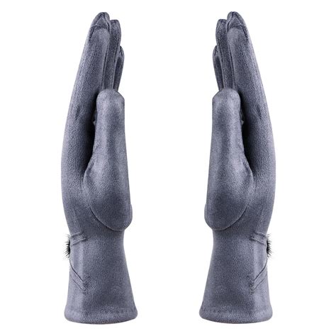 Winter Gloves For Women - Grey – BONJOUR