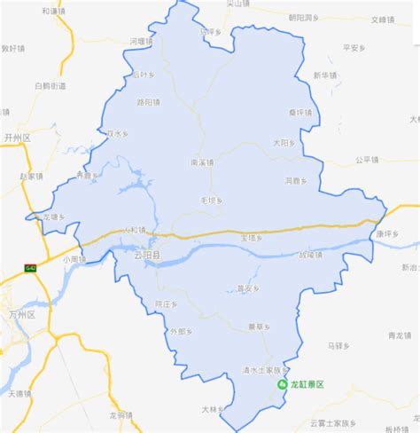 云阳县地图 - 云阳县卫星地图 - 云阳县高清航拍地图