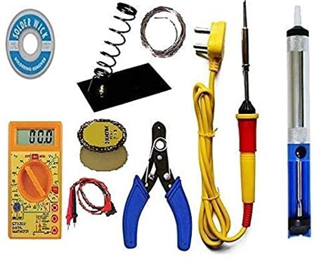 Electronic Crops 8 in 1 Solder Iron kit, Electric 25W Soldering Iron ...