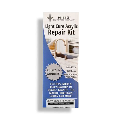 HIMG LCA(TM) Black, Light Cure Acrylic DIY Surface Repair Kit for ...