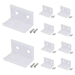 SATZOL 10 Pack Straight Extension Connectors for V shape LED Aluminum ...