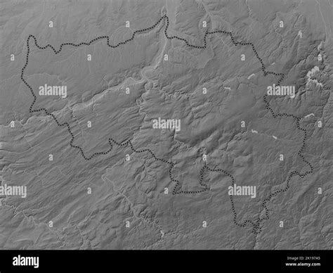 Liege, province of Belgium. Grayscale elevation map with lakes and rivers Stock Photo - Alamy